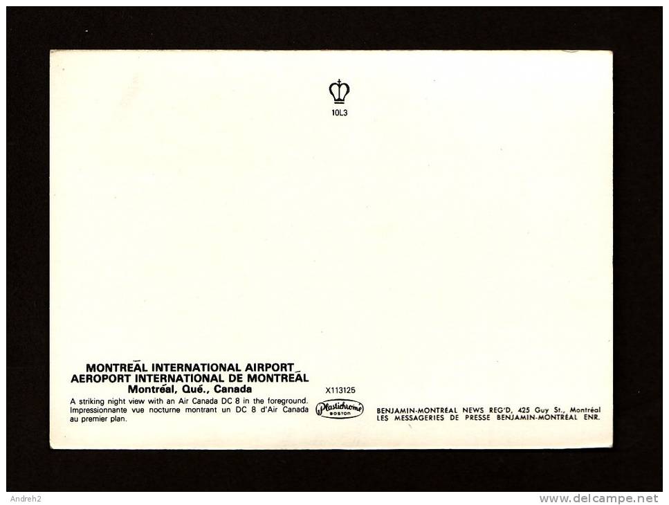 AVIONS - AVIATION - MONTRÉAL AIRPORT - INTERNATIONAL AÉROPORT - AIR CANADA - CAMIONS DE SERVICES - Aerodrome