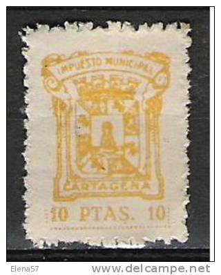 1919-FISCAL LOCAL CARTAGENA MURCIA IMPUESTO 1930  10  PESETAS    REVENUE LOKALMARKEN. - Revenue Stamps