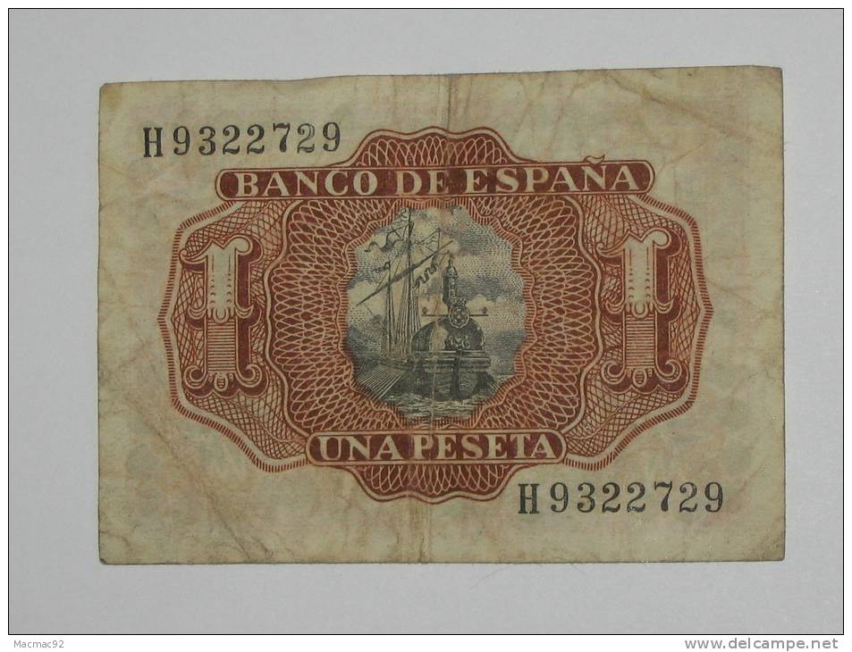 ESPAGNE. 1 Peseta - Una Pesta - 22.07.1953 Banco De Espana. - 5 Peseten