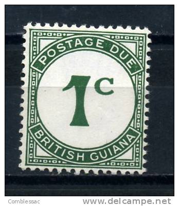 BRITISH  GUIANA      1940     Postage  Due    1c  Green       MH - Guyana Britannica (...-1966)