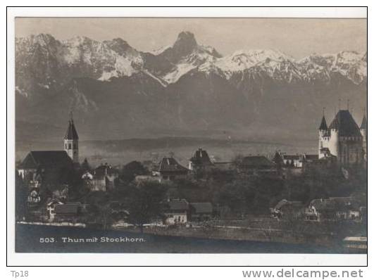 Suisse   Thun Mit Stockhorn - Horn