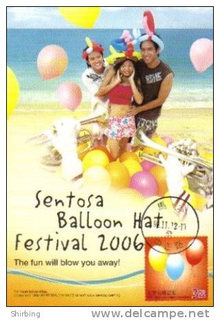 13a: Taiwan Ballon Celebration Party Birthday No1 Maximum Card Maxicard MC - Other & Unclassified