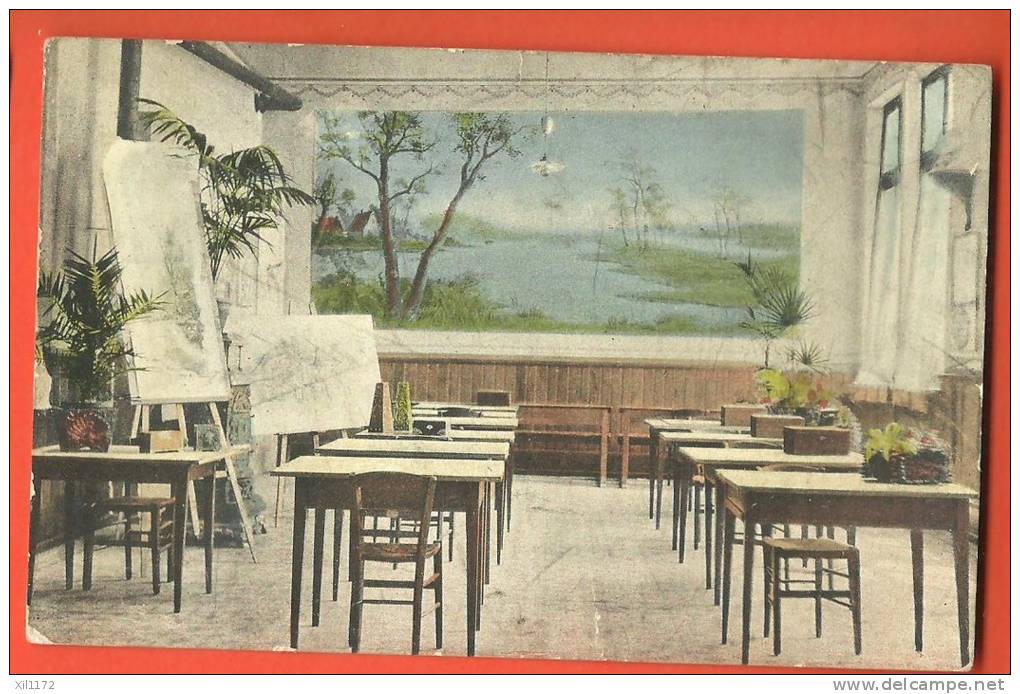 C1027 Châtel-St-Denis Institut Jeunes Filles,Salle De Dessin. Non Circulé. Guggenheim 7366 - Autres & Non Classés