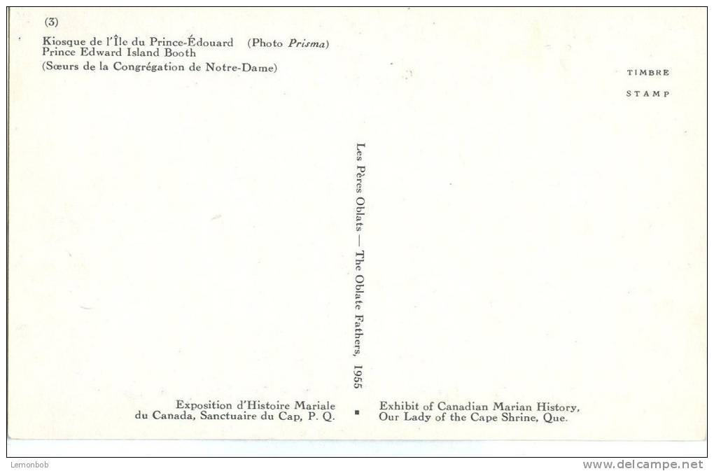 Canada, Prince Edward Island Booth, Souers De La Congregation De Notre-Dame, 1955 Unused Postcard [13395] - Andere & Zonder Classificatie