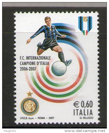 ITALIE 2007  F.C MILAN  YVERT N°2942  NEUF MNH** - Clubs Mythiques