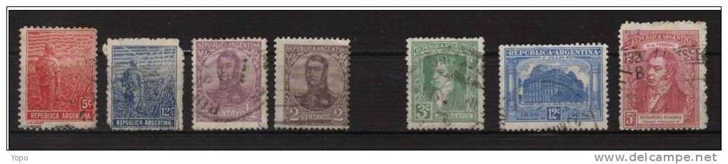 ARGENTINE: Lot 12 Timbres - Collections, Lots & Series