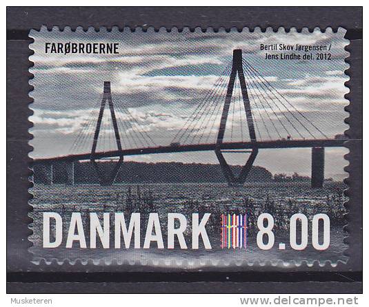 Denmark 2012 BRAND NEW 8.00 Kr. Farøbroerne Bridge Brücke Pont (from Booklet) MNG - Unused Stamps