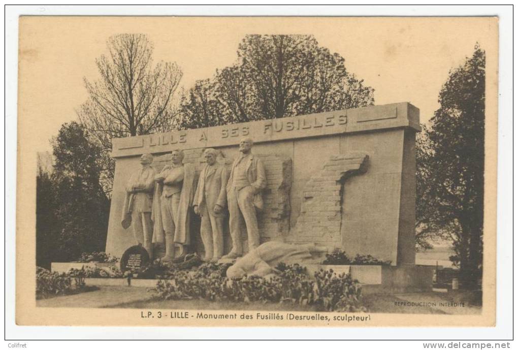 59 - Lille        Le Monument Des Fusillés - Lille