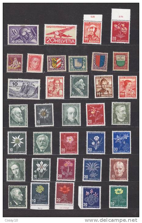 LOT 1927/57   PRO JUVENTUTE  NEUFS*  ( CHARNIERES)  + NEUF** - Unused Stamps