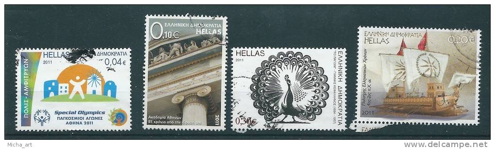 Greece 2011 Lot Of Used Stamps T0039 - Gebraucht