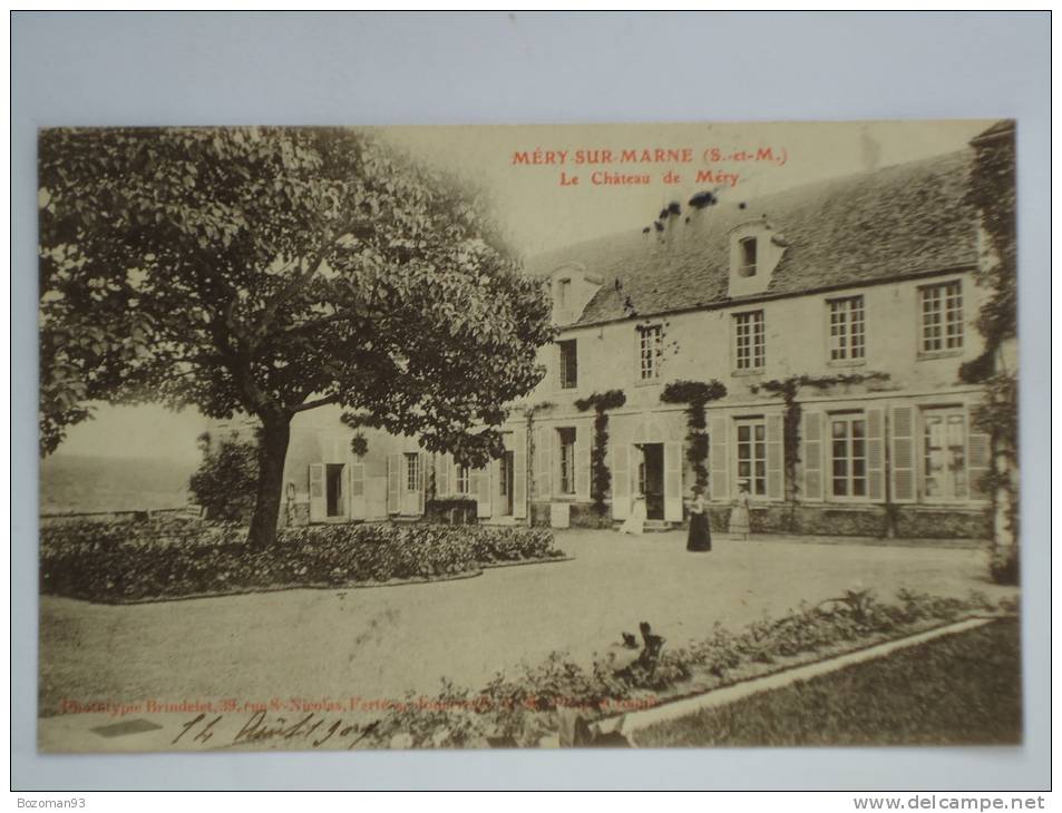 MERY SUR MARNE ( 77 ) LE CHATEAU DE MERY CPA - Autres & Non Classés