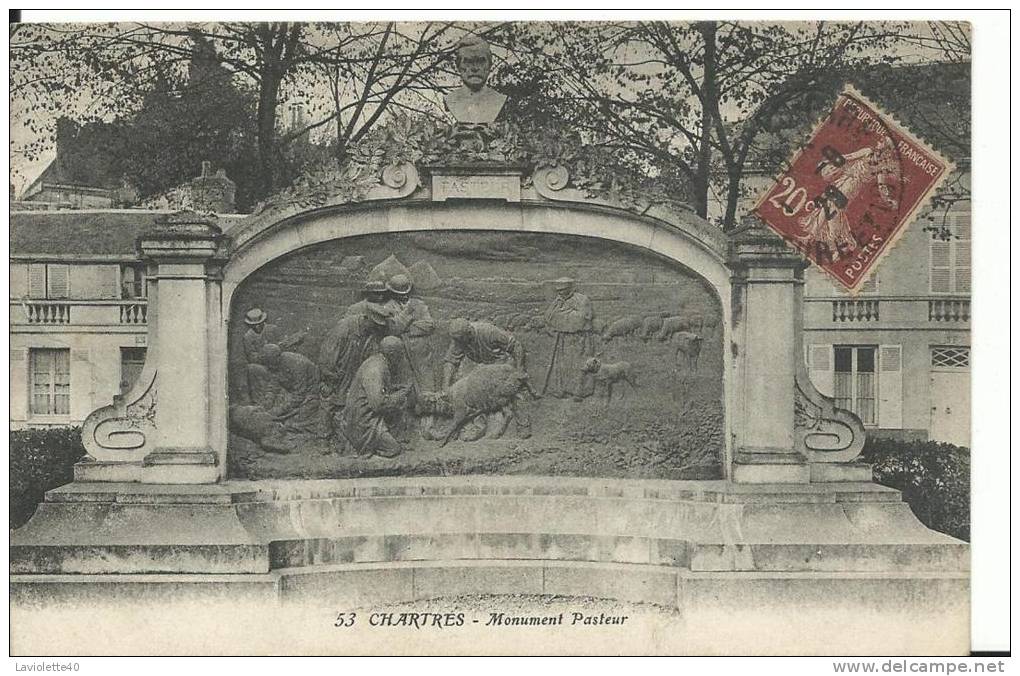 27 - EURE ET LOIR - CHARTRES - Monument Pasteur - Chartres