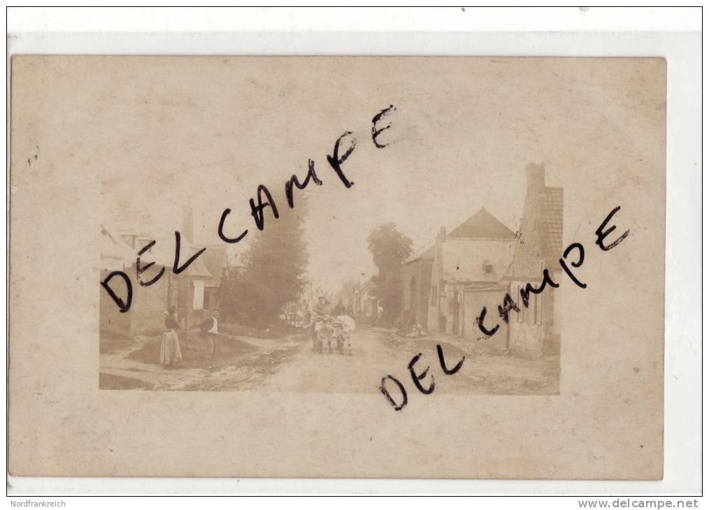 80 SOMME LE RONSSOY RARE CARTE PHOTO 1900 PICARDIE ROISEL - Autres & Non Classés