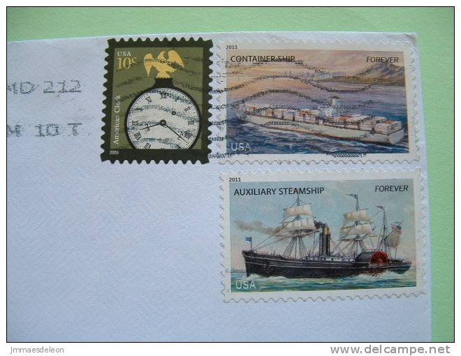 USA 2011 Cover To Nicaragua - Ships - Steamship - Clock Eagle - Cartas & Documentos