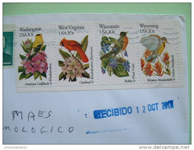 USA 2011 Cover To Nicaragua - Birds - Cardinal - George Norris - Electricity Dam - Lettres & Documents