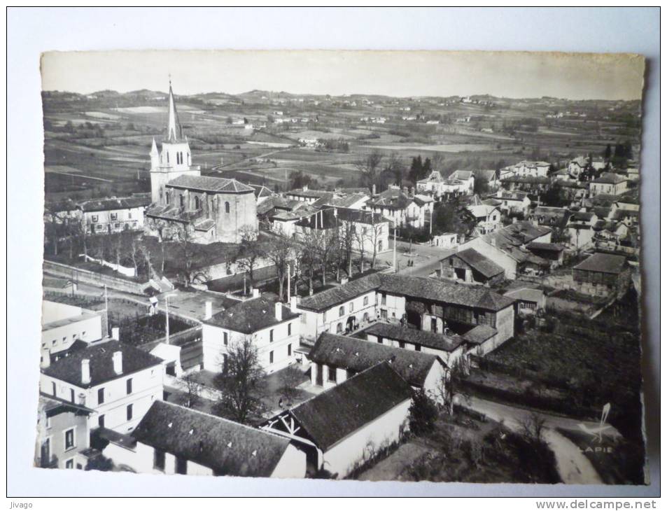 GALAN  (Hautes-Pyrénées)  :  Vue Générale Du Village - L'Eglise - Le Foyer Rural  (Carte SM - LA PIE  N°2) - Galan