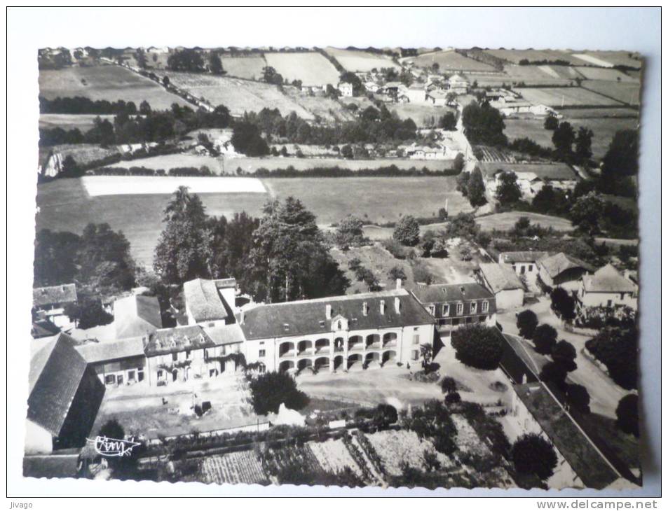 GALAN  (Hautes-Pyrénées)  :  Vue  Aérienne  -  L'Hospice Des Vieillards   (Carte  SM) - Galan