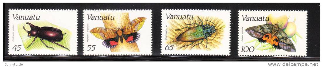 Vanuatu 1987 Insects Beetle Butterfly MNH - Vanuatu (1980-...)