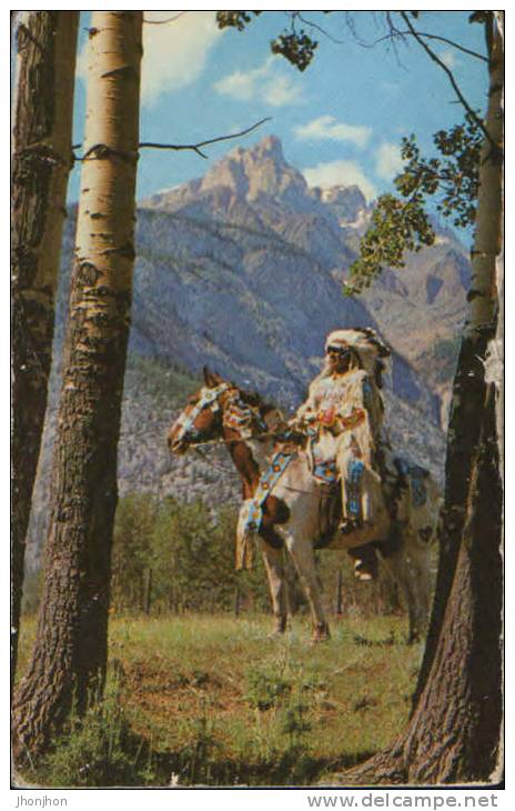 Canada-Postcard-The Canadian Indian-unused,2/scans. - Indiani Dell'America Del Nord