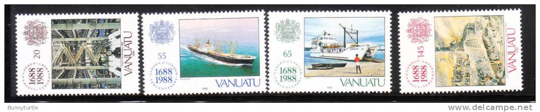 Vanuatu 1988 Lloyds Of London 300th Anniversary MNH - Vanuatu (1980-...)