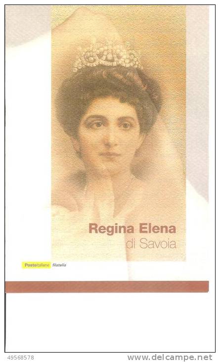 FOLDER FILATELICO ITALIA 2002 - 50° Regina Elena Di Savoia - - Presentation Packs