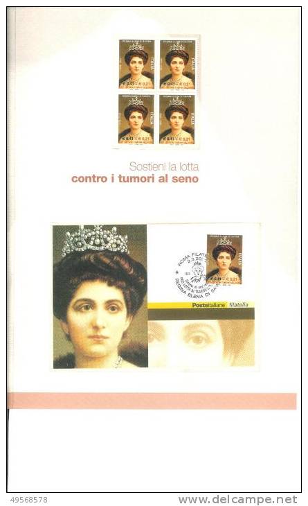 FOLDER FILATELICO ITALIA 2002 - 50° Regina Elena Di Savoia - - Pochettes