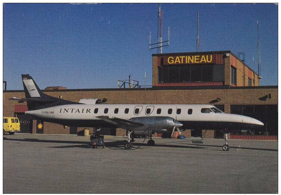 Intair Swearingen Metro Aircraft At Gatineau Airport Postcard (A24035) - 1946-....: Modern Era