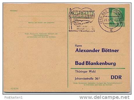 Rehabilitation KAISERPALAIS Bad Oeynhausen 1960 Auf  DDR P70 IA Antwort-Postkarte - Termalismo