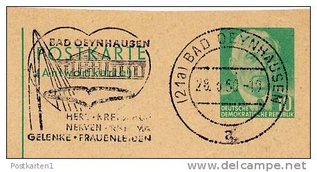 Rehabilitation KAISERPALAIS Bad Oeynhausen 1960 Auf  DDR P70 IA Antwort-Postkarte - Kuurwezen