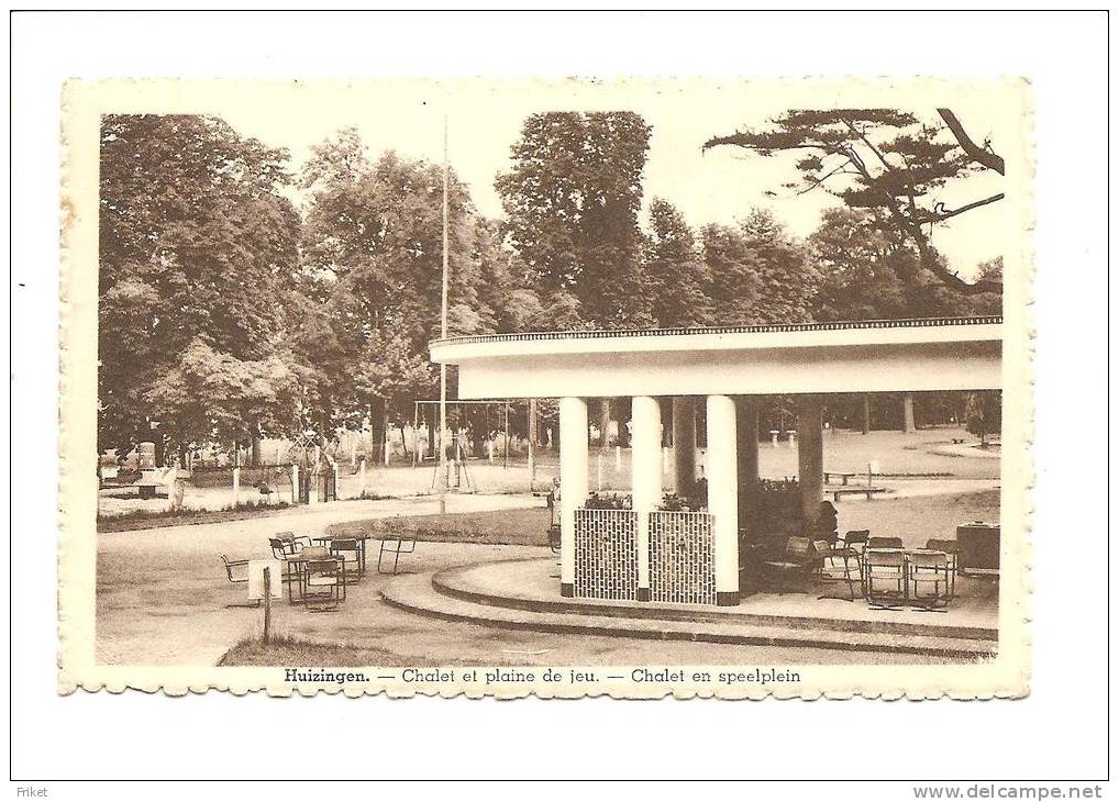 - 1908 -   HUIZINGEN    ( Beersel )      Chalet Et Plaine De Jeux - Beersel