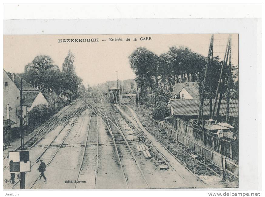 59 // HAZEBROUK   Entrée De La Gare    Edit Stoven - Hazebrouck