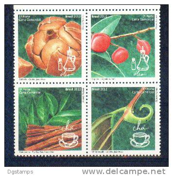 Brasil 2012 ** Plantas Medicinales. Aceites E Infusiones. See Description. - Unused Stamps