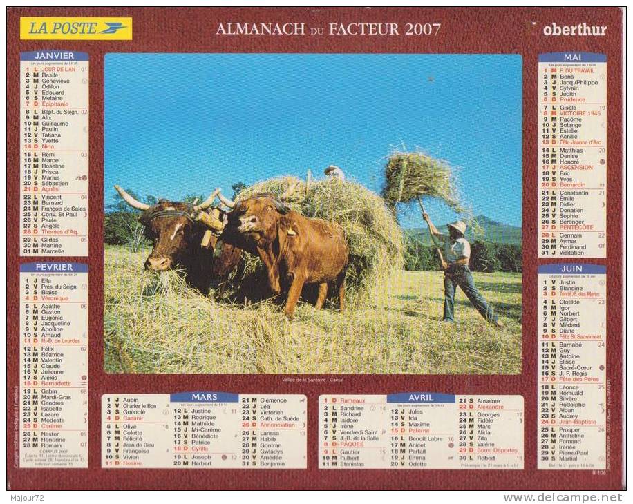 Almanach Du Facteur - 2007 - Poste & Facteurs