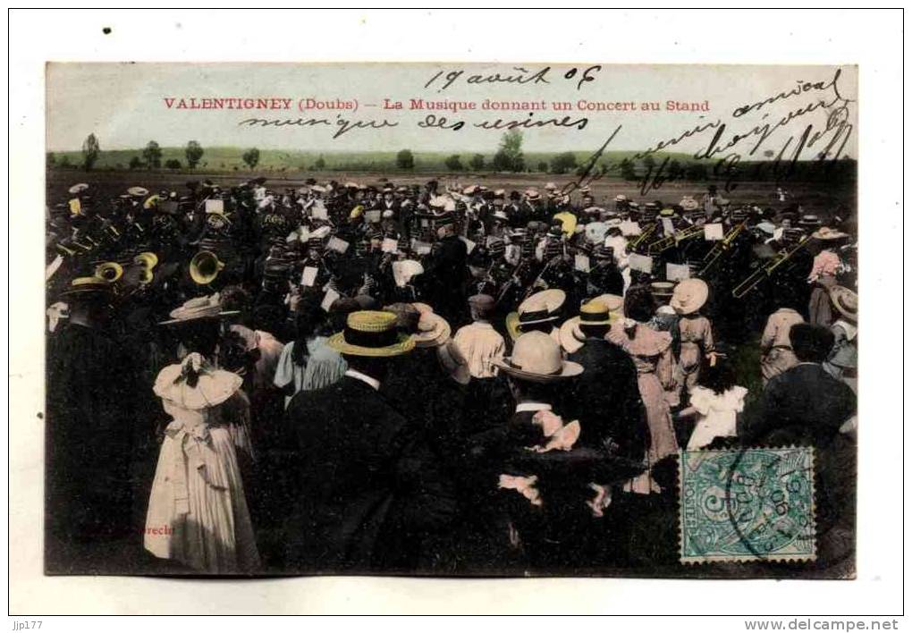 Valentigney Foule Nombreuse Pour Ecouter Un Concert Au Stand De La Musique Harmonie Des Usines Ecrite En 1906 - Valentigney