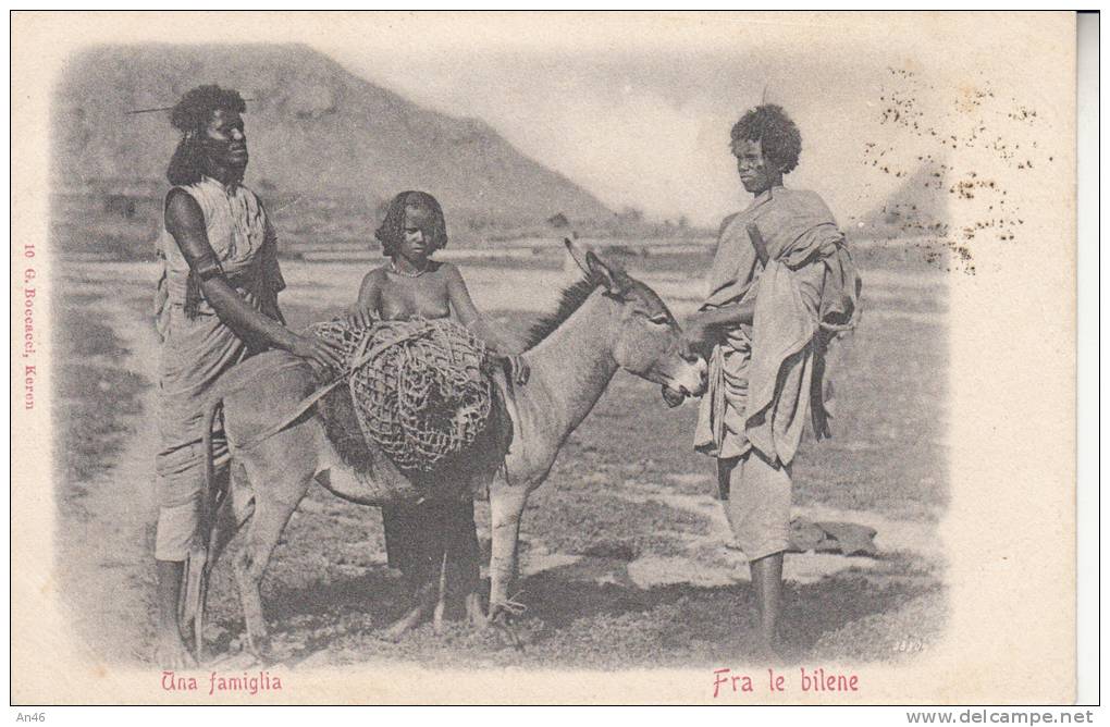 UNA FMIGLIA  FRA LE BILENE  BELLA  FOTO D´EPOCA ORIGINALE 100% - Eritrea