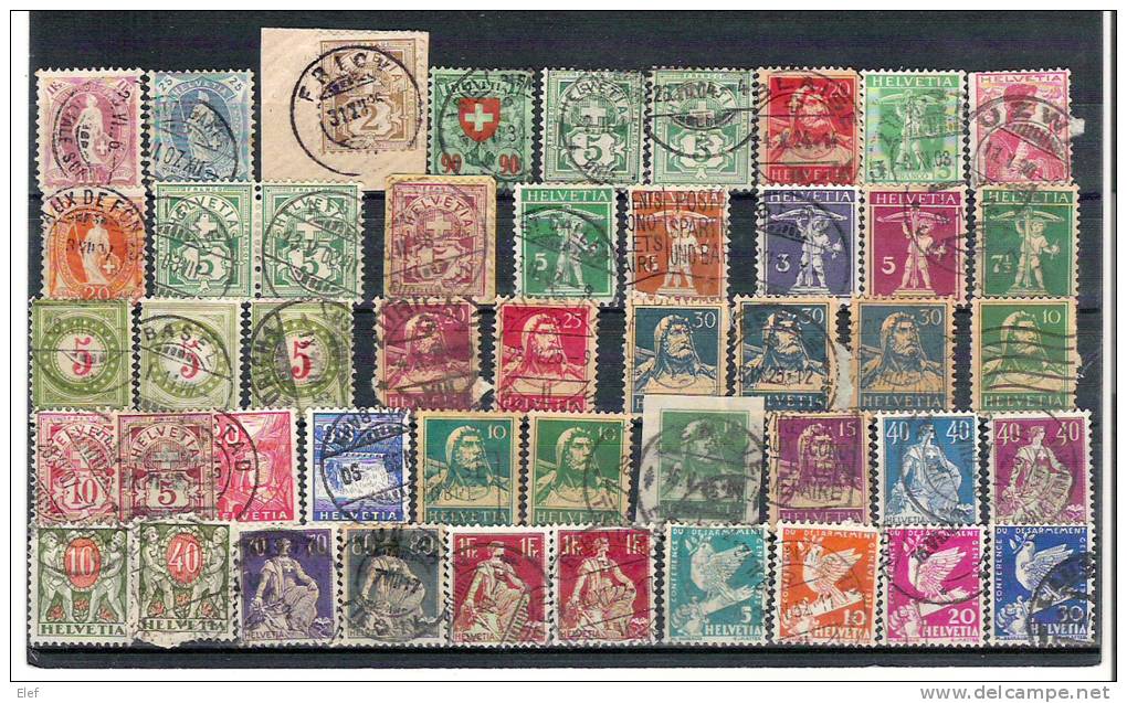 SUISSE, Collection De Timbres Obl Dont Poste Depuis 1882, Taxe ,paires Etc .. 3 Scans, BEG - Collections