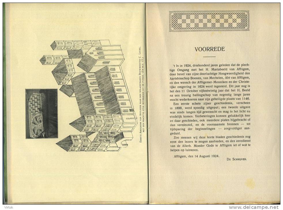 Affligem :  OLV Van Affligem 1924  Boek 105 Pag. - Affligem