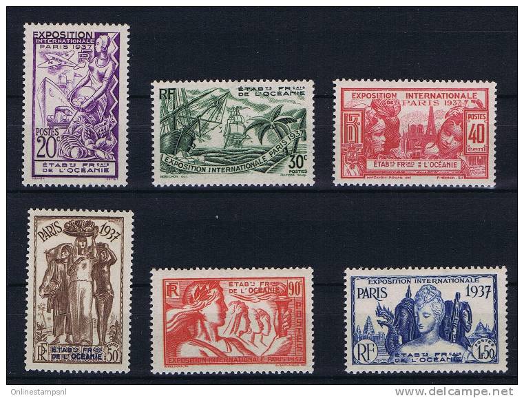 Oceanie , Millesiemes Yv. 121 - 126, MH/* - Unused Stamps