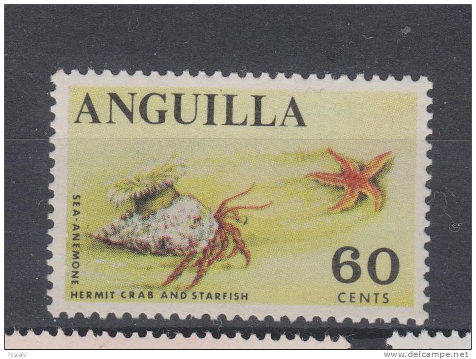 Yvert 12 * Neuf Avec Charnière Bernard L´ermite étoile De Mer - Anguilla (1968-...)