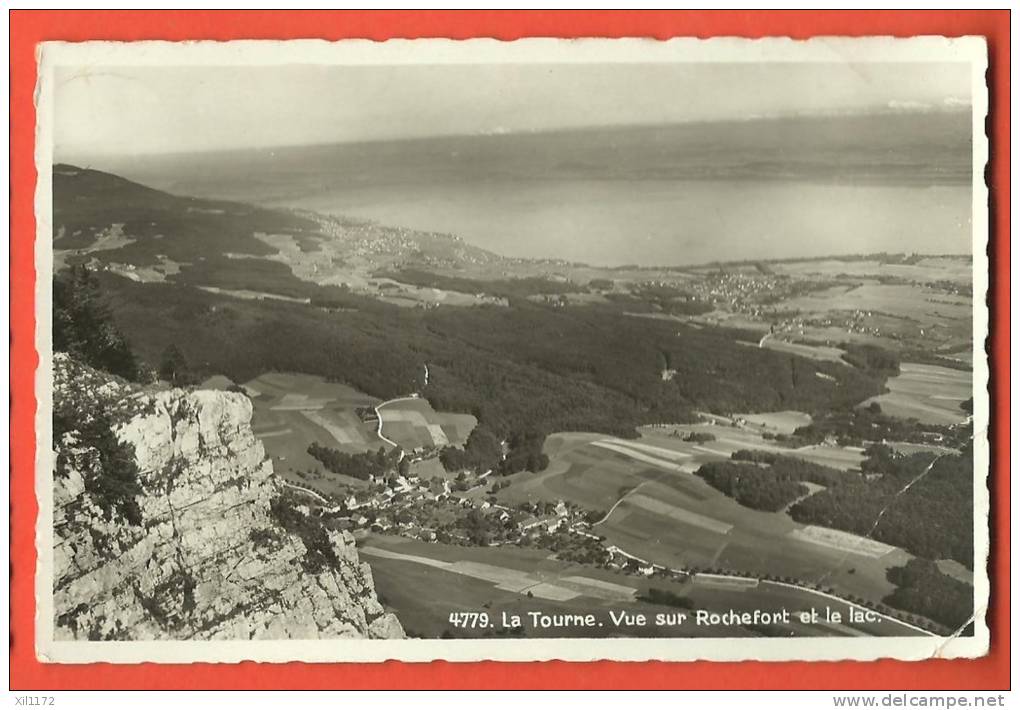 C1070 La Tourne. Vue Sur Rochefort Et Le Lac.Rochefort 1937. SG 4779. Attention: Petits Plis Angle. - Rochefort