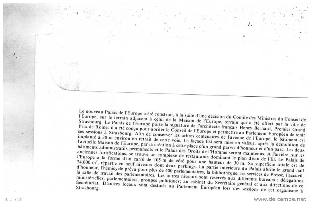 Enveloppe   Premier  Jour D´emission ( Conseil De L´Europe-Europa) A Strasbourg 67 Le 23-11-1991 - Journée Du Timbre