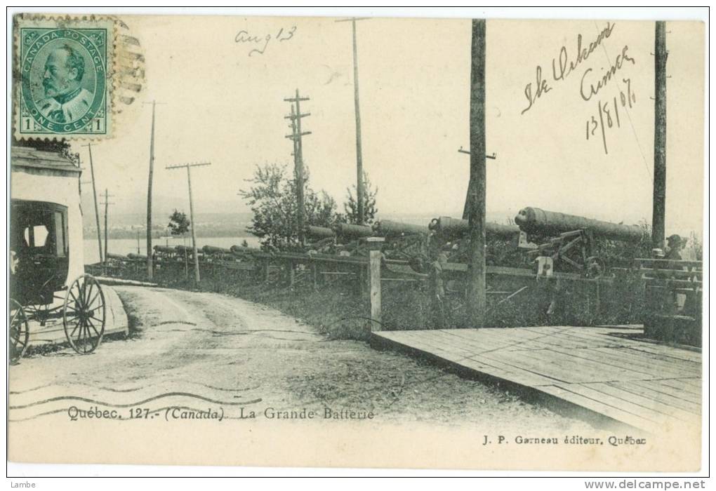 QUÉBEC - La Grande Batterie - J.P. Garneau, éditeur - Québec - La Cité