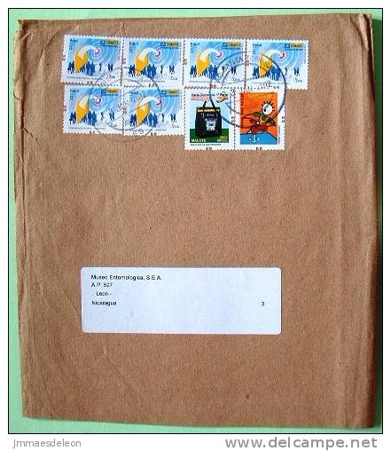 Brasil 2012 Cover To Nicaragua - Shoemaker - Shoe Maker - Postal Bag - Marketing Postal - Lettres & Documents