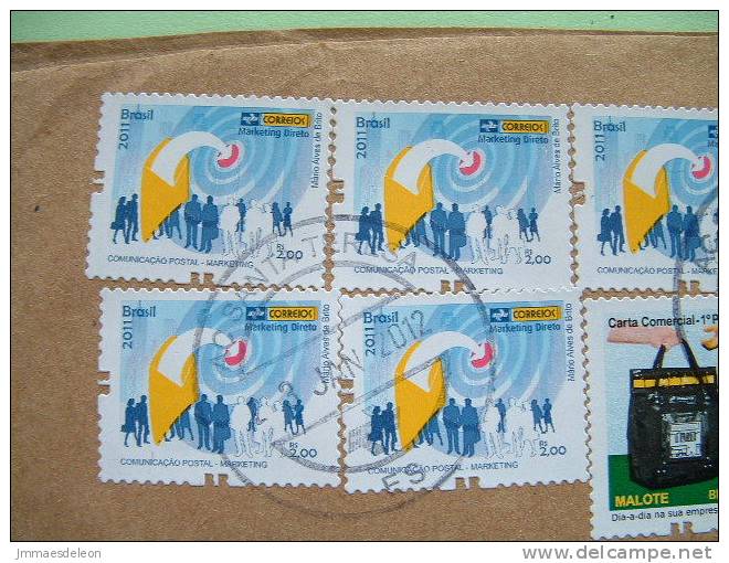 Brasil 2012 Cover To Nicaragua - Shoemaker - Shoe Maker - Postal Bag - Marketing Postal - Cartas & Documentos
