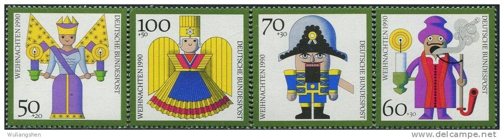 AP0625 Germany 1990 Puppet 4v MNH - Marionnetten