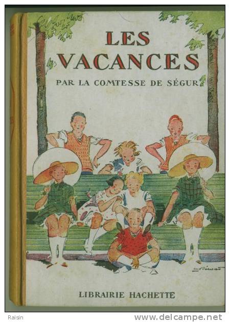 La Comtesse De Ségur Les Vacances 1946  Illust. A. Pécoud  Hachette BE - Hachette