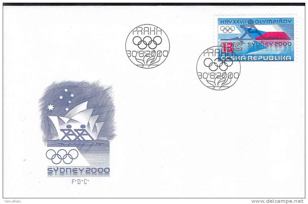 Czech Republic 2000 - Olympic Games In Sydney, FDC - Estate 2000: Sydney