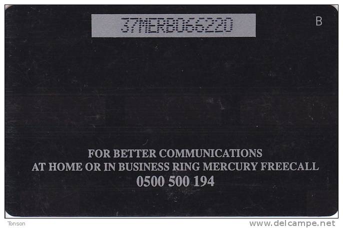 Mercury, MER434B, Butterfly (For Better Communications), 2 Scans.   37MERB - [ 4] Mercury Communications & Paytelco