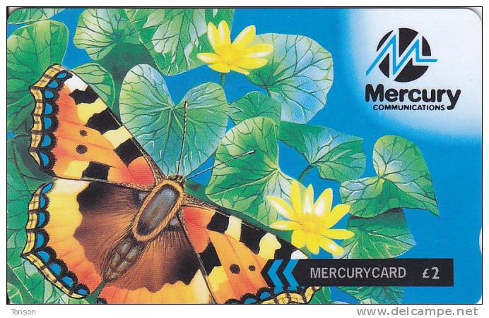 Mercury, MER434D, Butterfly (Freecall 0500 Calls), 2 Scans.   39MERA - [ 4] Mercury Communications & Paytelco