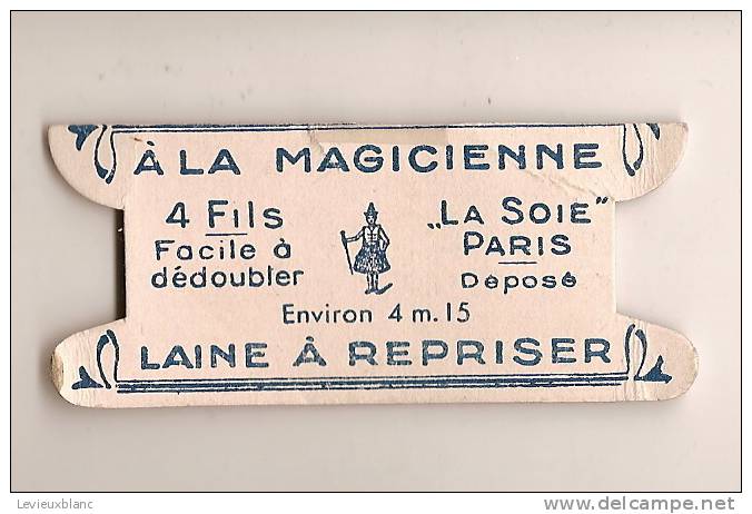 Mercerie Ancienne/carte Vierge De Fil De Laine/(sans Fil )/"A La Magicienne"/fin19éme-début 20 éme Siécle MER11 - Autres & Non Classés